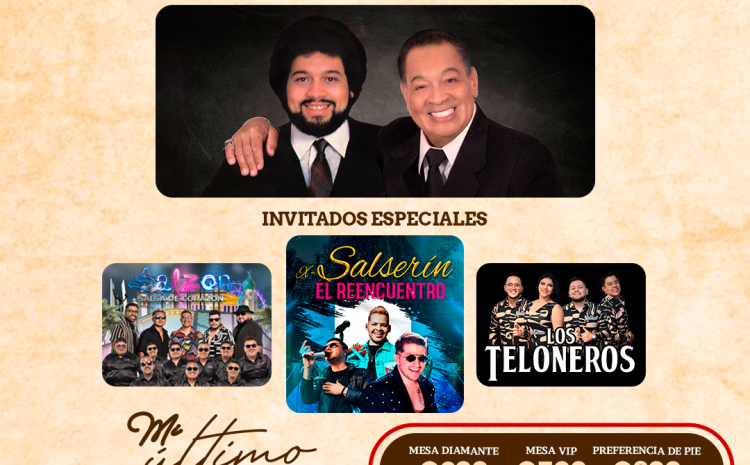  Tito Nieves en Guatemala con su tour “50 Años” acompañado del histórico reencuentro de Salserín 