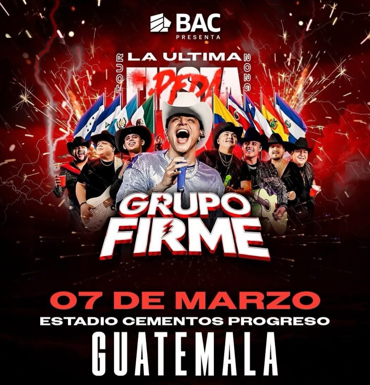 Grupo Firme llegará a Guatemala con un concierto de gran formato