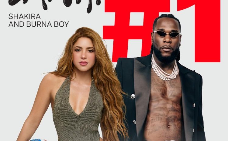  Shakira y Burna Boy alcanzan el número uno global con “Dai Dai”, la canción oficial de la Copa Mundial de la FIFA 2026™ 